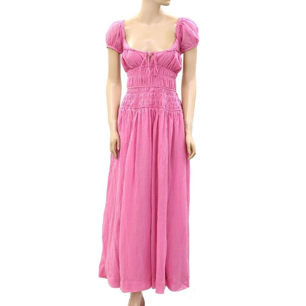 Free People Pink Midi Dress